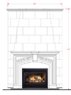 Dracme Cast Stone Mantel