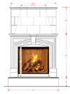 Dracme Cast Stone Mantel