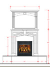 Dracme Cast Stone Mantel