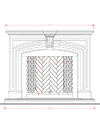 Dracme Cast Stone Mantel