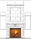 Dracme Cast Stone Mantel