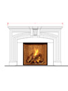 Dracme Cast Stone Mantel