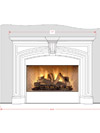 Dracme Cast Stone Mantel