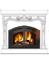 Dracme Cast Stone Mantel