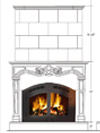 Dracme Cast Stone Mantel