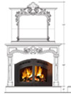 Dracme Cast Stone Mantel