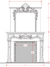 Dracme Cast Stone Mantel