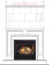 Dracme Cast Stone Mantel