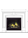 Dracme Cast Stone Mantel