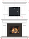 Dracme Cast Stone Mantel