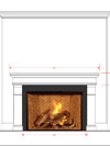 Dracme Cast Stone Mantel