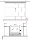 Dracme Cast Stone Mantel