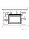 Dracme Cast Stone Mantel