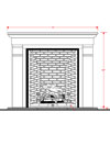 Dracme Cast Stone Mantel