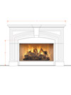 Dracme Cast Stone Mantel