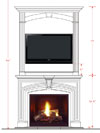 Dracme Cast Stone Mantel