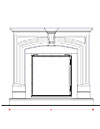 Dracme Cast Stone Mantel