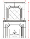 Dracme Cast Stone Mantel