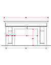 Dracme Cast Stone Mantel