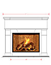 Dracme Cast Stone Mantel