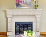 Dracme Cast Stone Mantel