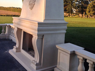 Dracme Cast Stone Mantel