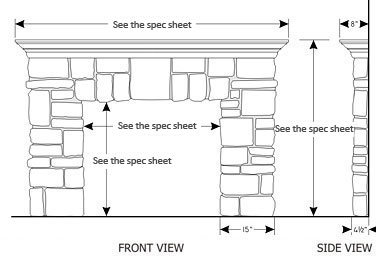 Elk Ridge Stone Mantel