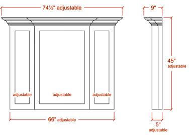 Legacy Cast Stone Uppermantel