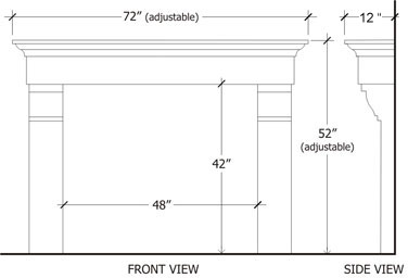 Provencial Cast Stone Mantel