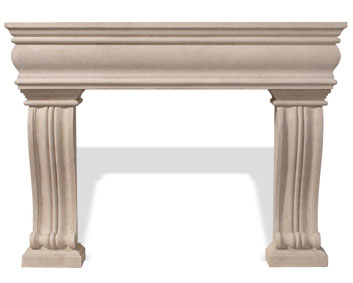 Grand Alexandra Cast Stone Mantel