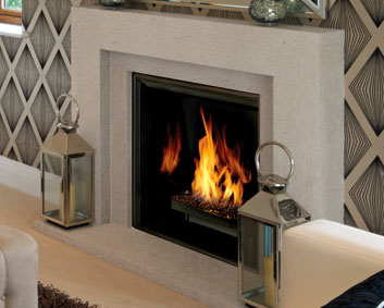 Cube Cast Stone Mantel