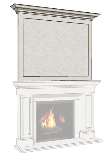 Estate Cast Stone Uppermantel