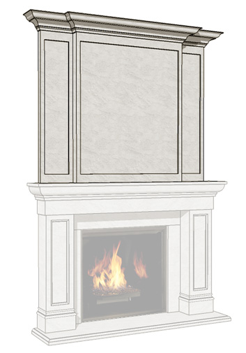 Legacy Cast Stone Uppermantel